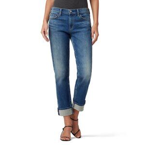 Joe's Jeans Size 25 The Lara High-Rise Cuffed Ankle Jeans In Burden NEW